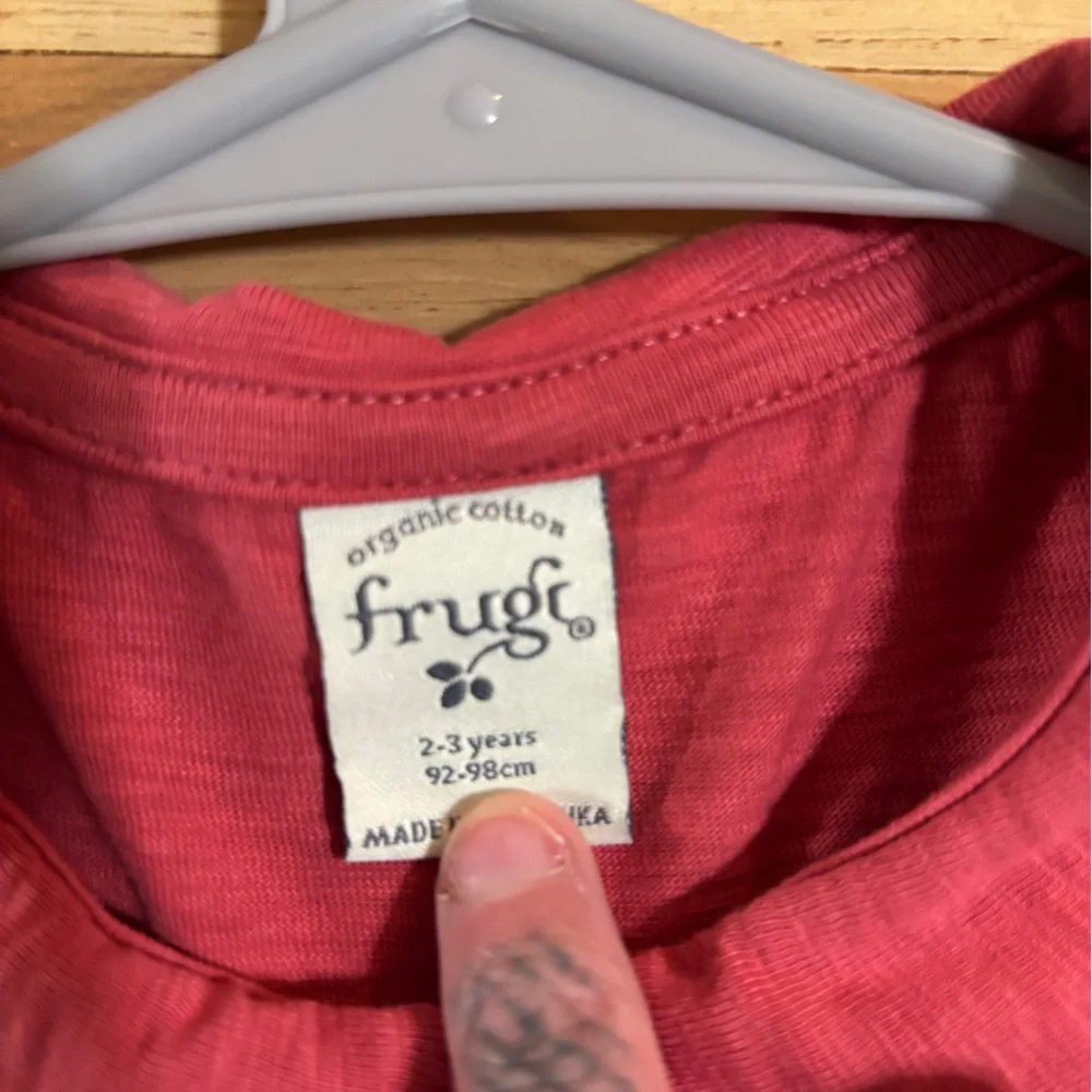 Pink Embroidered Button-Up Dress Organic Cotton - Picture 2 of 2